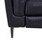 Armen Living Primrose Contemporary Sofa in Dark Metal Finish and Navy Genuine Leather LCPR3NV - alternate 5